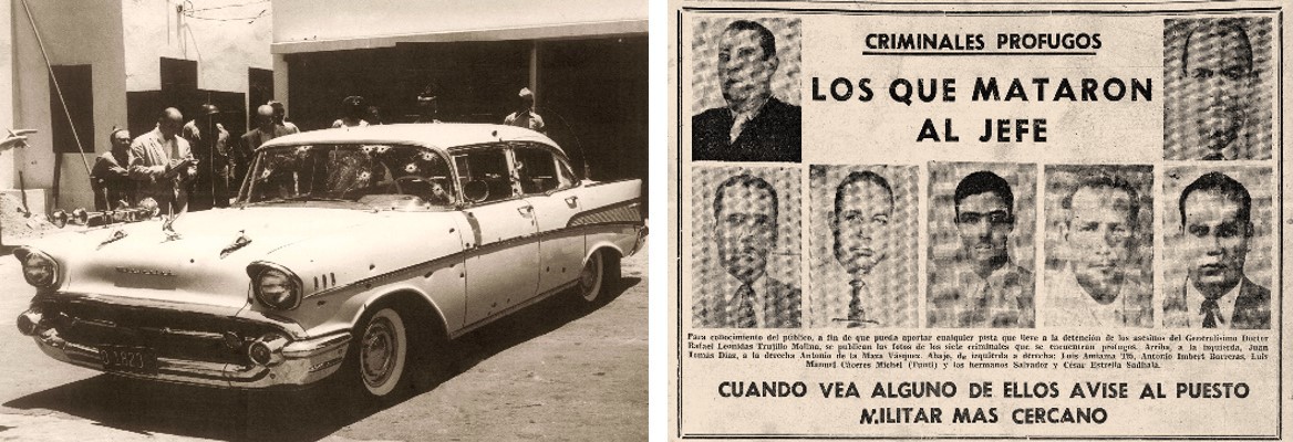 8 La represión y el asesinato de las hermanas Mirabal .jpg La represión y el asesinato de las hermanas Mirabal en noviembre de 1960 fueron las razones que los ejecutores de Trujillo esgrimieron como causa para atentar contra el dictador en mayo de 1961. Fotos recuperadas de: Diario Libre.