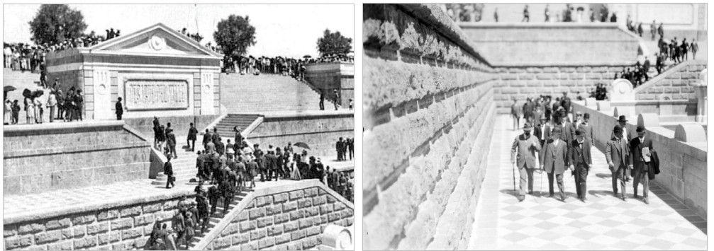 El 17 de marzo de 1900, Porfirio Díaz inauguró oficialmente la “magna obra” que tras siglos de inundaciones, permitiría a la ciudad expulsar las aguas fuera de la cuenca de México. Pese al esfuerzo, los recursos y los conocimientos científicos y técnicos invertidos, el gran canal del Desagüe fue una solución parcial para un problema persistente. Fotos recuperadas de: Mediateca INAH.