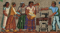 Mujeres campesinas apoyan a los obreros con alimentos.png