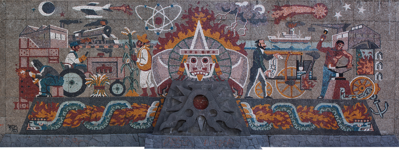 Mural El Fuego. SCT.