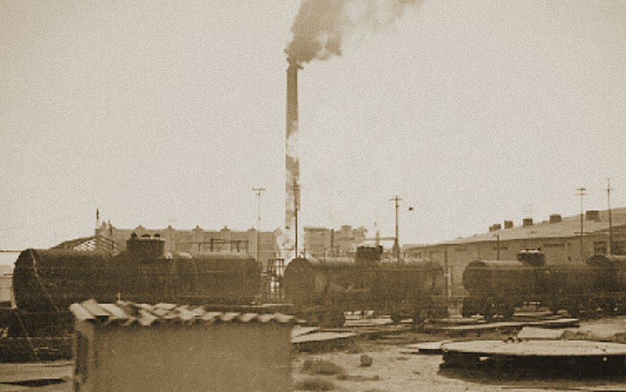 vagones.png Vagones de carga esperando ser revisados por las autoridades sanitarias. Reproducción autorizada por el INAH.