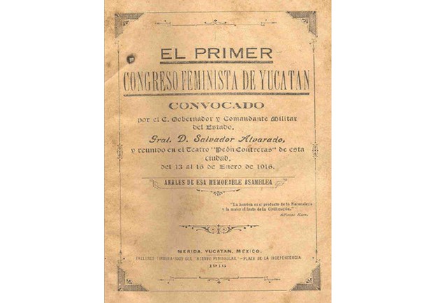 PRIMER CONGRESO FEMINISTA YUCATAN.jpg Primer Congreso Feminista Yucatán (1916)