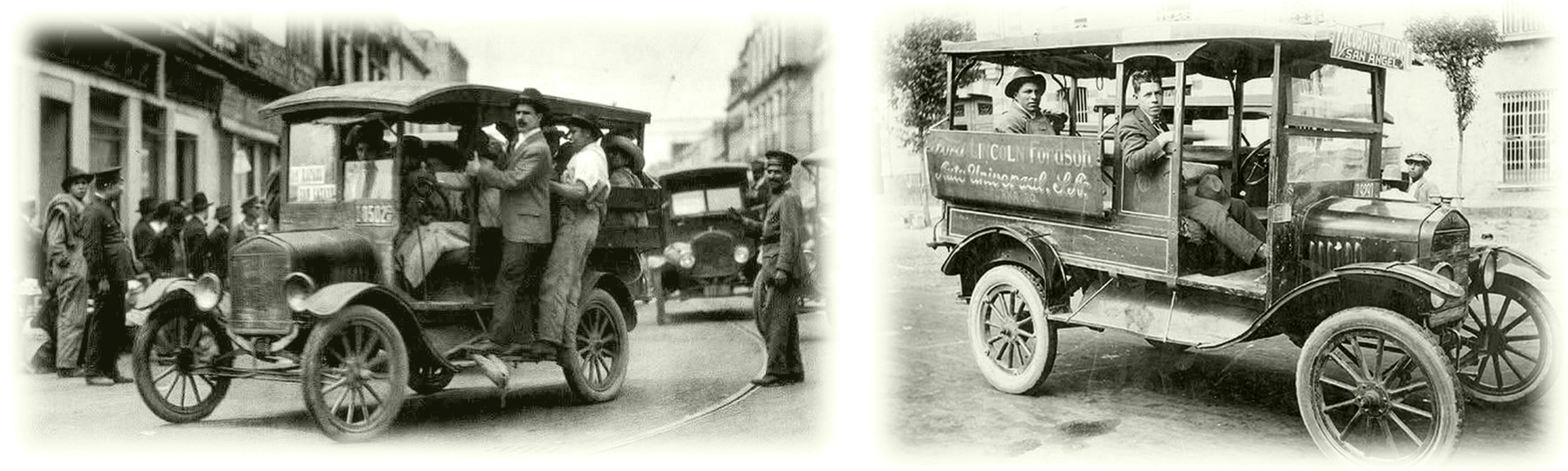 ANTECEDENTES HISTORICOS 02.jpg Viejos autos de la marca Ford fueron improvisados por sus dueños como camiones de transporte de pasajeros cuando estalló la huelga de los tranvías en la capital del país. https://noticias.autocosmos.com.mx/listado?t=Uber y https://www.facebook.com/HistoriasNuestraCDMX/posts/as%C3%AD-era-el-transporte-p%C3%BAblico-de-la-ciudad-de-m%C3%A9xico-en-la-d%C3%A9cada-de-los-a%C3%B1os-ve/1219757082847409/