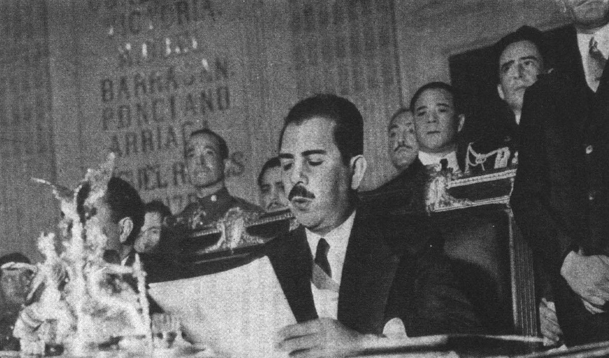 En el año final de su sexenio, el primer mandatario.jpg En el año final de su sexenio, el primer mandatario aseguró haber encabezado un gobierno decidido a alcanzar un desarrollo estable para el país. Foto recuperada del libro: Historia de la Revolución Mexicana, 1934-1940: los días del presidente Cárdenas.