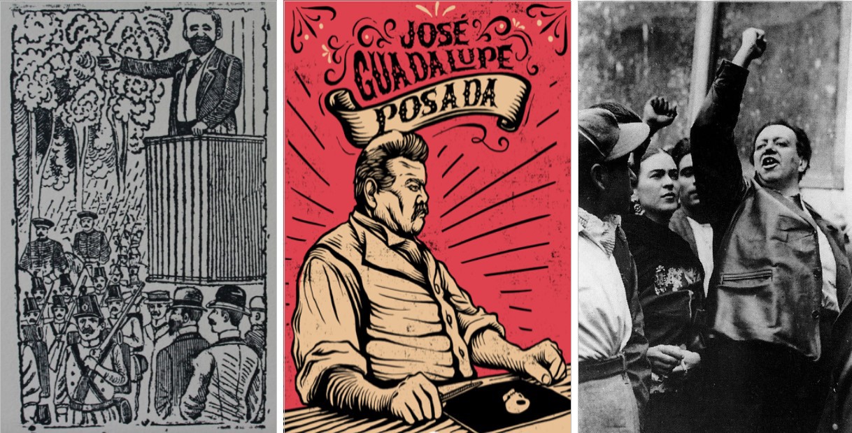2 Los corridos ilustrados de José Guadalupe Posada.jpg Los corridos ilustrados de José Guadalupe Posada pasaron de mano en mano en los años de la revolución, sembrando los ideales de libertad y democracia en el pueblo mexicano.