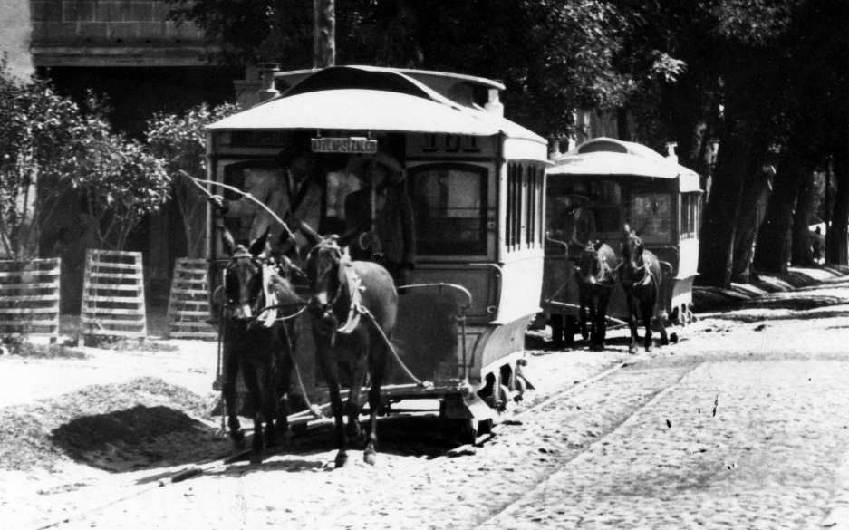 Tranvías de mulitas en Azcapotzalco.jpg