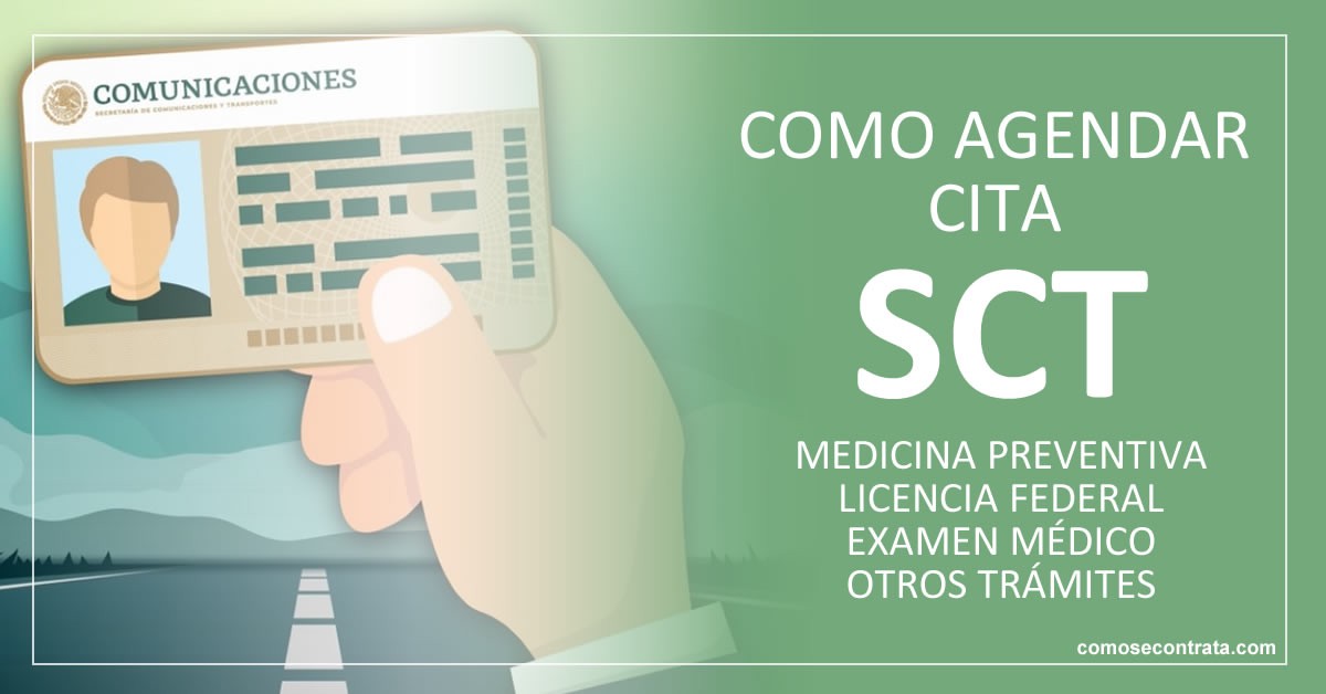 3 La Secretaría facilita al operador de transporte.jpg La Secretaría facilita al operador de transporte los trámites para obtener su licencia respectiva mediante una cita personalizada. https://www.comosecontrata.com/agendar-citas-sct-mexico/